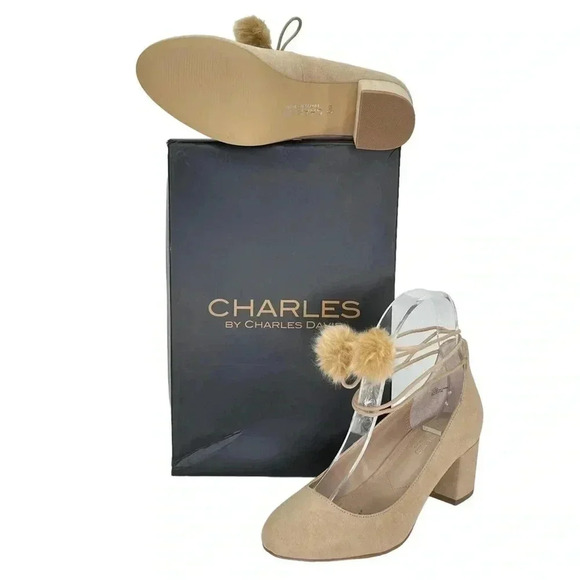 Charles David Libby Nude Microfiber Womens Heels Size 6M - Picture 11 of 12